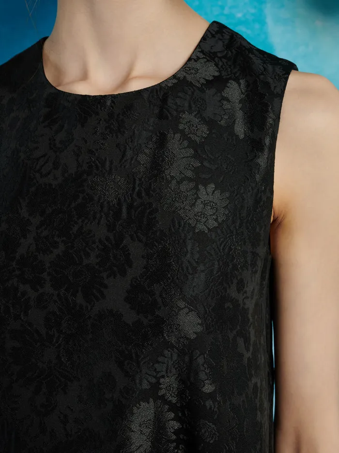 Women Darling Jacquard Mini Dress Coal Black Sister Jane Dresses