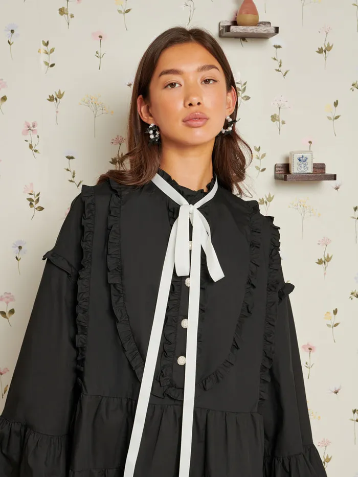 Women Dasha Mini Dress Pitch Black Sister Jane Dresses