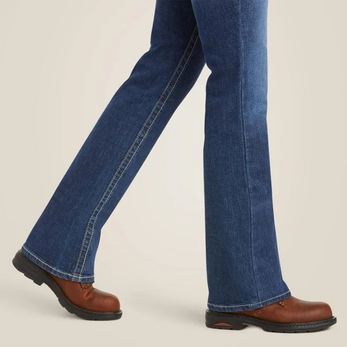 Women Denim Ariat FR DuraStretch Basic Boot Cut Jean Blue Quartz Women Denim Ariat FR DuraStretch Basic Boot Cut Jean Blue Quartz