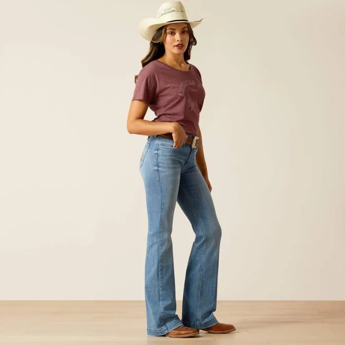 Women Denim Ariat High Rise Alice Slim Trouser Glendale