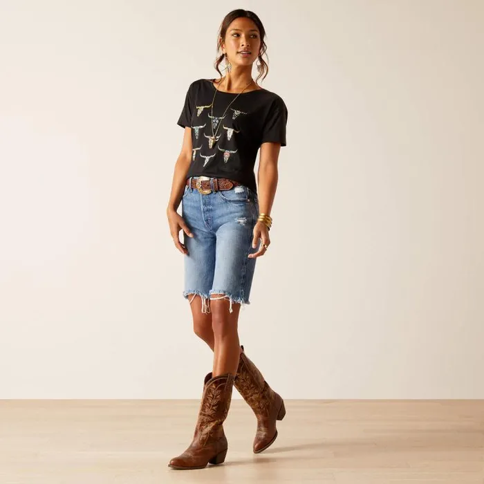 Women Denim Ariat High Rise Jazmine 10034 Short California Women Denim Ariat High Rise Jazmine 10034 Short California
