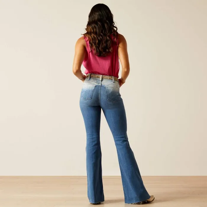 Women Denim Ariat High Rise Jazmine Flare Ombre Women Denim Ariat High Rise Jazmine Flare Ombre