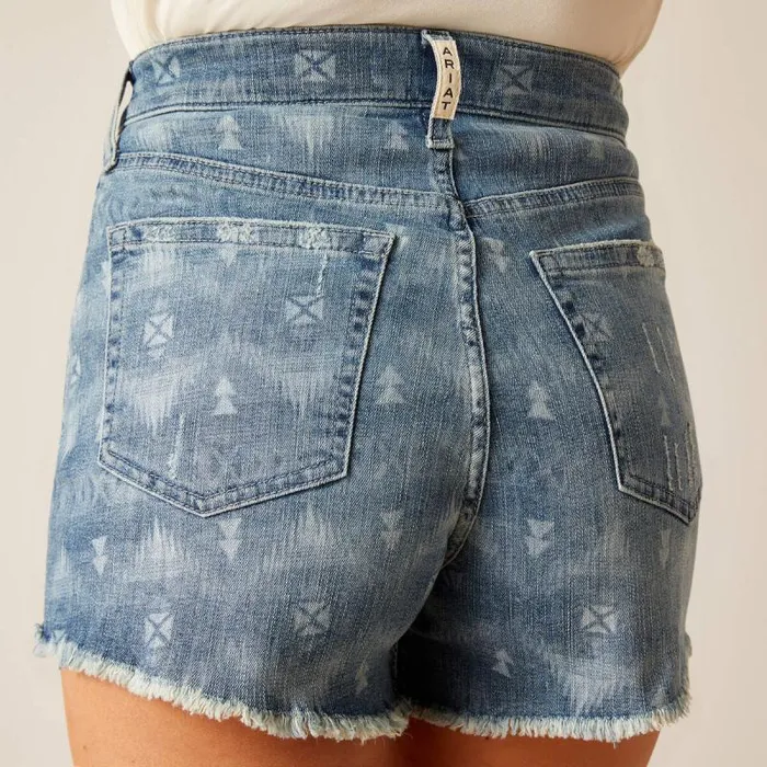 Women Denim Ariat High Rise Southwest 3034 Short Southwest Laser Women Denim Ariat High Rise Southwest 3034 Short Southwest Laser