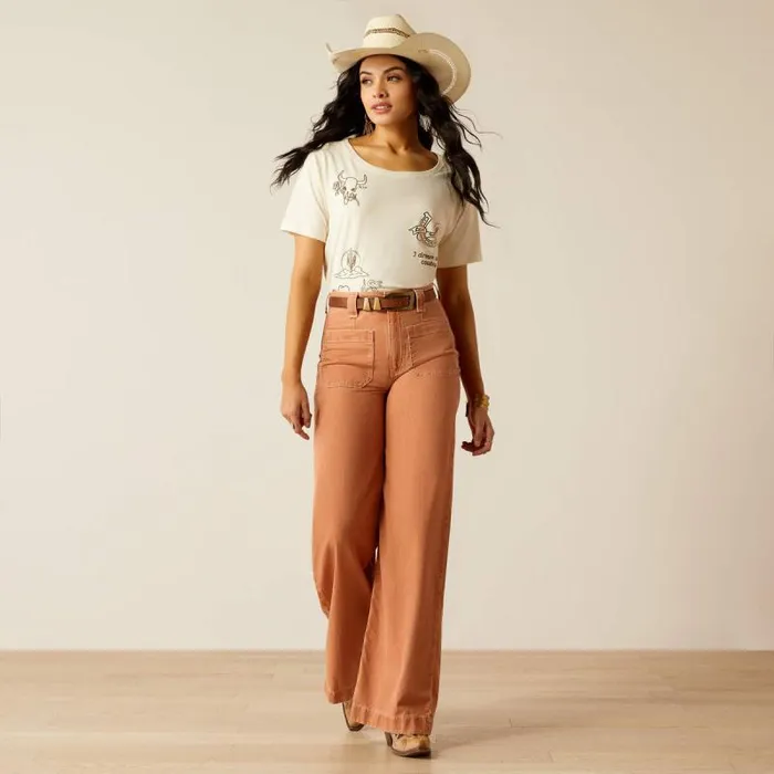 Women Denim Ariat Lyla Trouser Coral