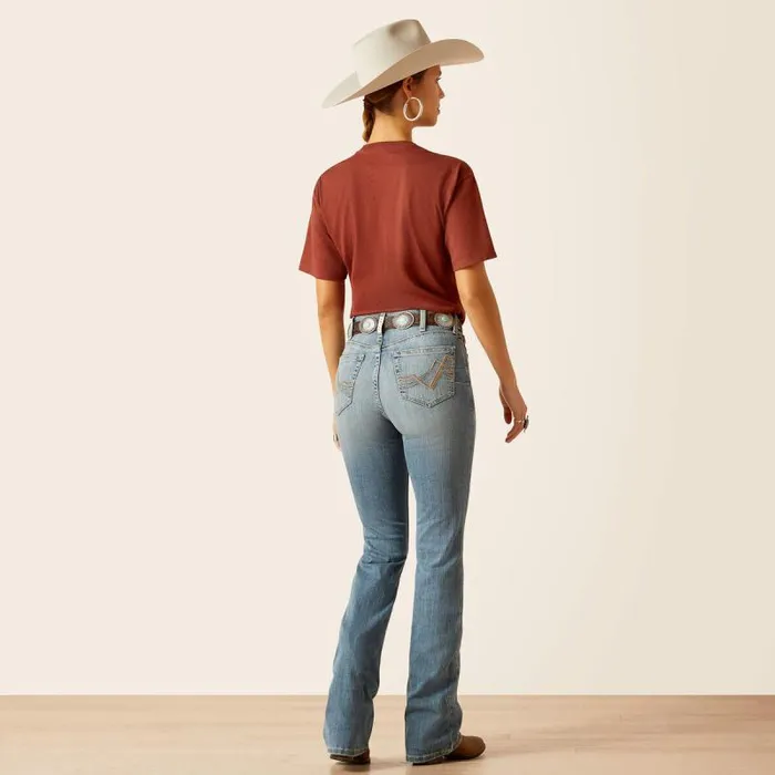 Women Denim Ariat REAL High Rise Brooklyn Boot Cut Sabine Women Denim Ariat REAL High Rise Brooklyn Boot Cut Sabine