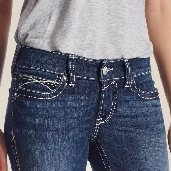Women Denim Ariat REAL Low Rise Stretch Rosy Whipstitch Boot Cut Jean Lakeshore Women Denim Ariat REAL Low Rise Stretch Rosy Whipstitch Boot Cut Jean Lakeshore