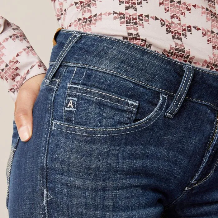 Women Denim Ariat REAL Mid Rise Angela Trouser Jean Midnight Women Denim Ariat REAL Mid Rise Angela Trouser Jean Midnight