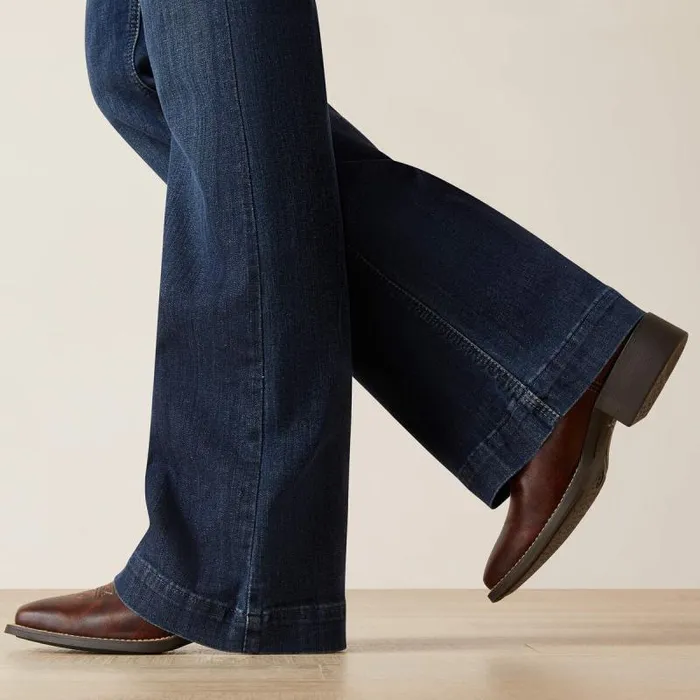 Women Denim Ariat REAL Mid Rise Angela Trouser Jean Midnight Women Denim Ariat REAL Mid Rise Angela Trouser Jean Midnight