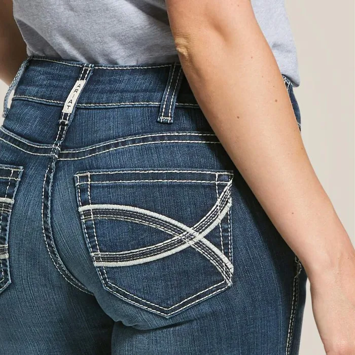 Women Denim Ariat REAL Mid Rise Arrow Fit Stretch Shayla Boot Cut Jean Gemstone Women Denim Ariat REAL Mid Rise Arrow Fit Stretch Shayla Boot Cut Jean Gemstone