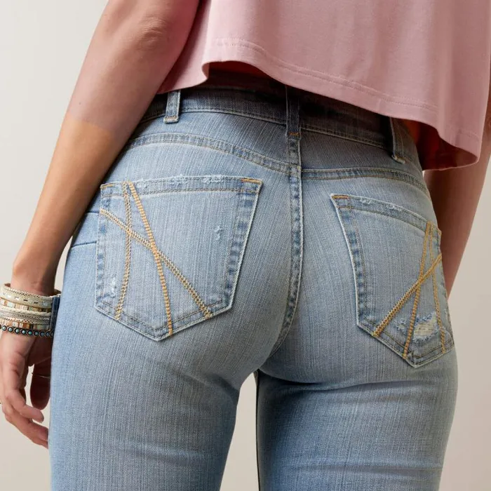 Women Denim Ariat REAL Mid Rise Hallie Flare Jean Colorado Women Denim Ariat REAL Mid Rise Hallie Flare Jean Colorado
