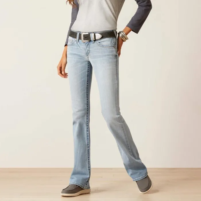 Women Denim Ariat REAL Mid Rise Kehlani Boot Cut Jean Colorado