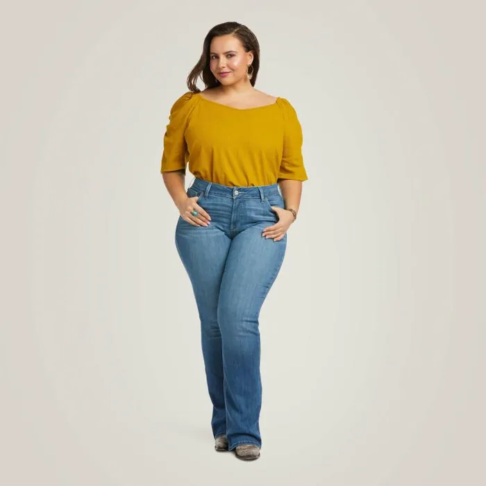 Women Denim Ariat REAL Mid Rise Patricia Boot Cut Jean Maine Women Denim Ariat REAL Mid Rise Patricia Boot Cut Jean Maine