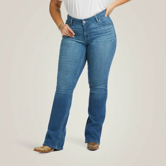 Women Denim Ariat REAL Mid Rise Patricia Boot Cut Jean Maine Women Denim Ariat REAL Mid Rise Patricia Boot Cut Jean Maine