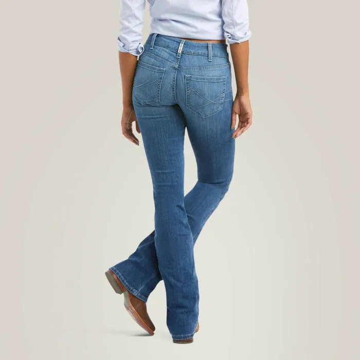 Women Denim Ariat REAL Mid Rise Patricia Boot Cut Jean Maine Women Denim Ariat REAL Mid Rise Patricia Boot Cut Jean Maine