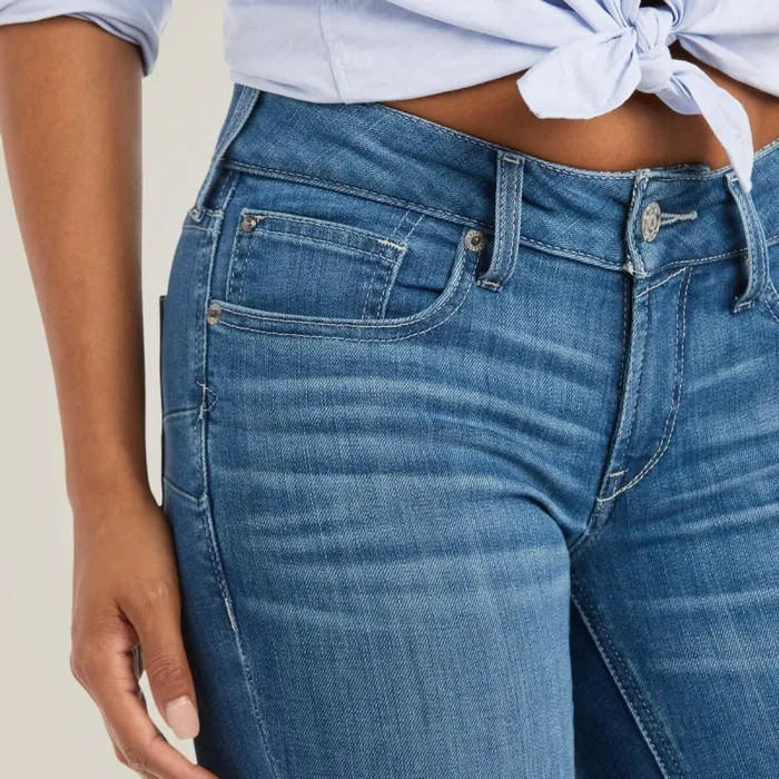 Women Denim Ariat REAL Mid Rise Patricia Boot Cut Jean Maine Women Denim Ariat REAL Mid Rise Patricia Boot Cut Jean Maine