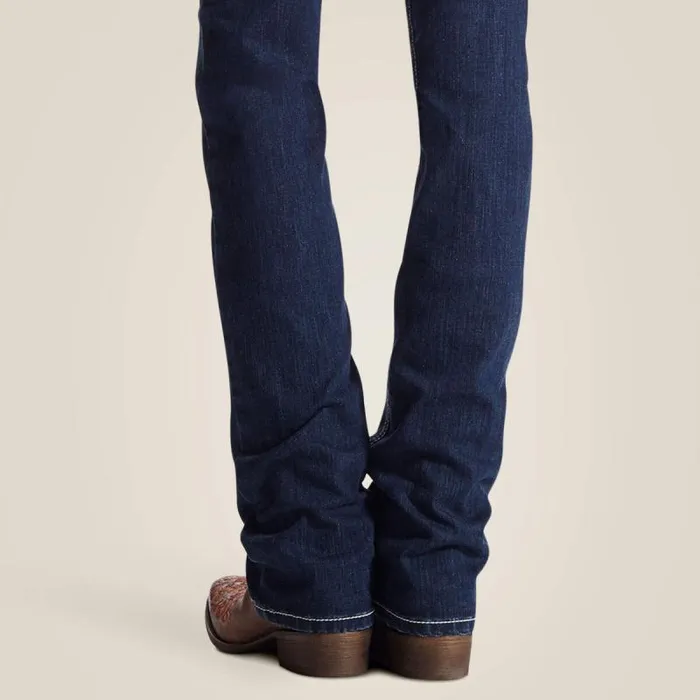 Women Denim Ariat REAL Mid Rise Stretch Icon Stackable Straight Leg Jean Ocean Women Denim Ariat REAL Mid Rise Stretch Icon Stackable Straight Leg Jean Ocean