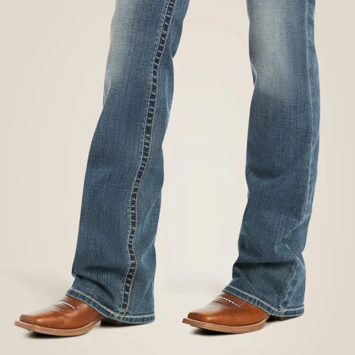 Women Denim Ariat REAL Mid Rise Stretch Whipstitch Boot Cut Jean Rainstorm Women Denim Ariat REAL Mid Rise Stretch Whipstitch Boot Cut Jean Rainstorm