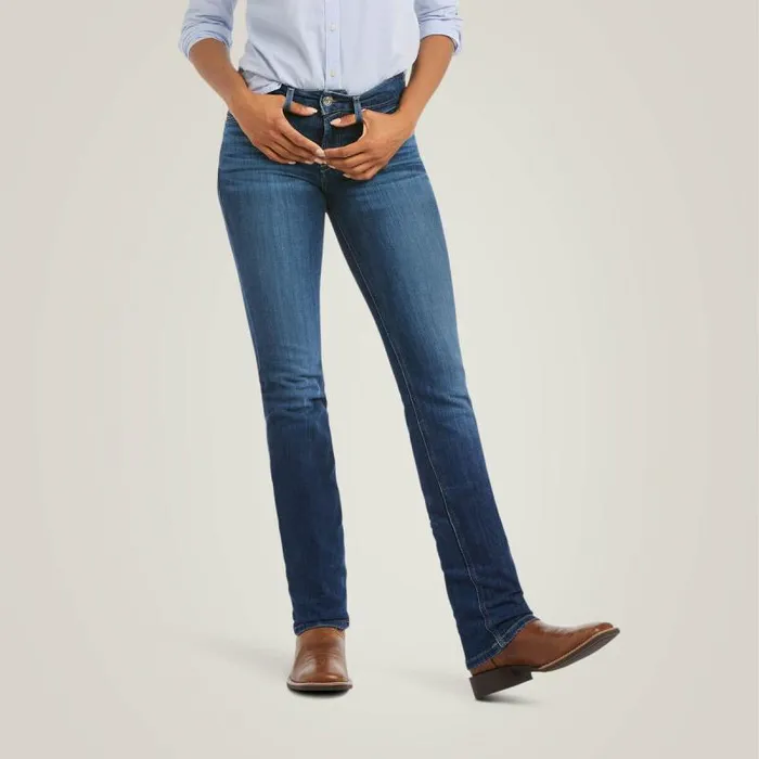 Women Denim Ariat REAL Perfect Rise Abby Straight Jean Mackenzie