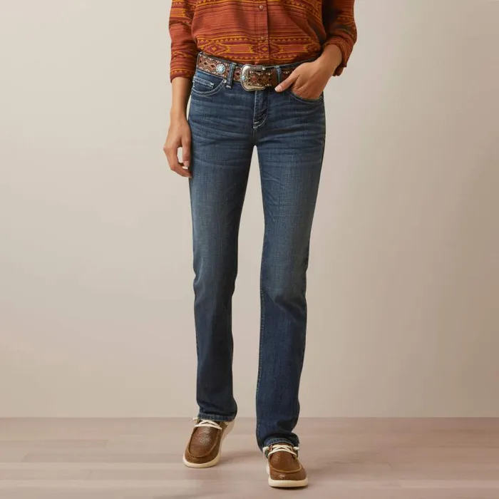 Women Denim Ariat REAL Perfect Rise Madyson Straight Jean Arkansas