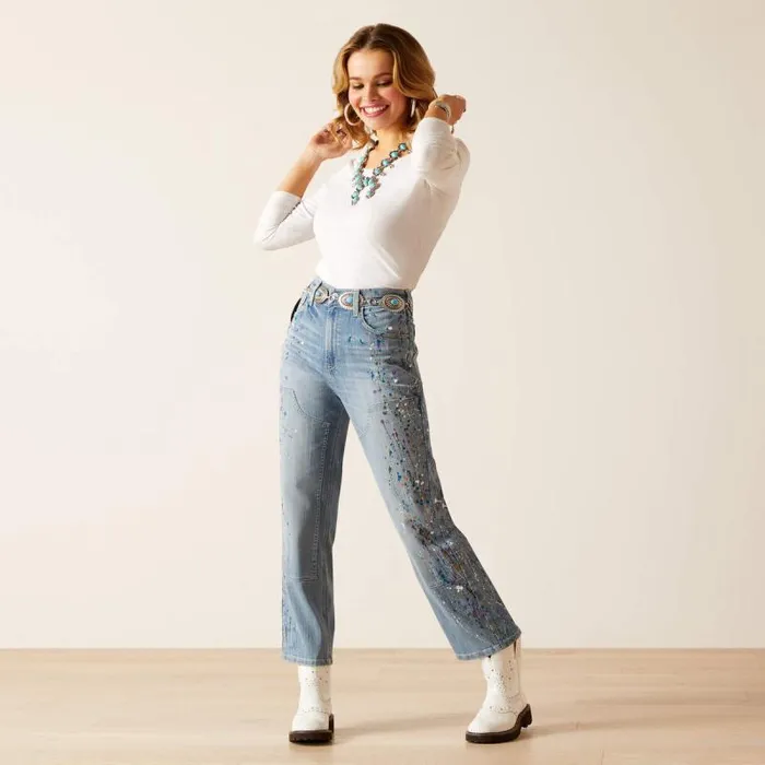 Women Denim Ariat Ultra High Rise Jazmine Straight Jean Colorado Women Denim Ariat Ultra High Rise Jazmine Straight Jean Colorado