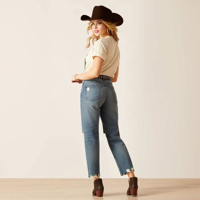 Women Denim Ariat Ultra High Rise Tomboy Straight Jean Moana Women Denim Ariat Ultra High Rise Tomboy Straight Jean Moana