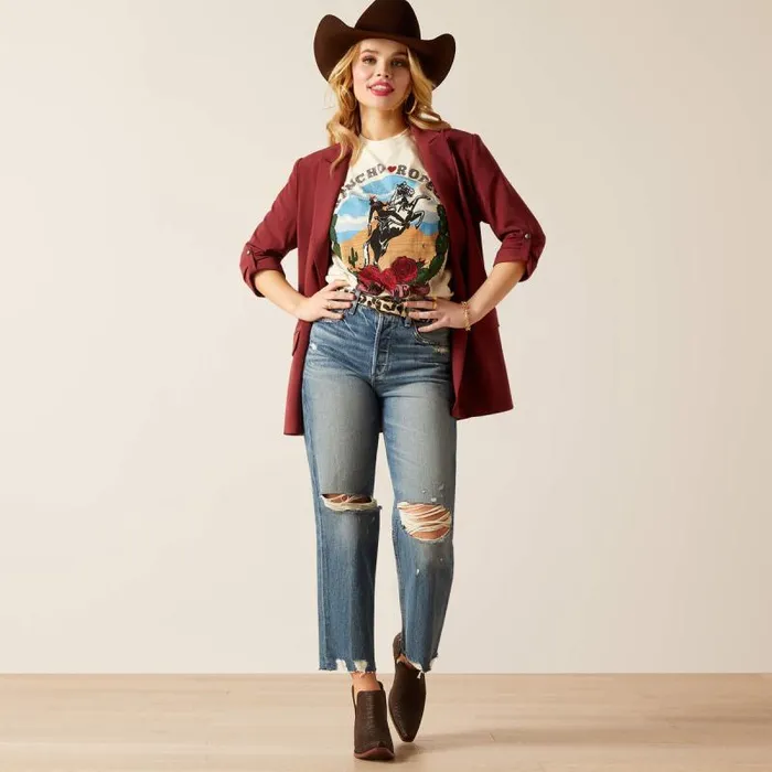 Women Denim Ariat Ultra High Rise Tomboy Straight Jean Moana Women Denim Ariat Ultra High Rise Tomboy Straight Jean Moana