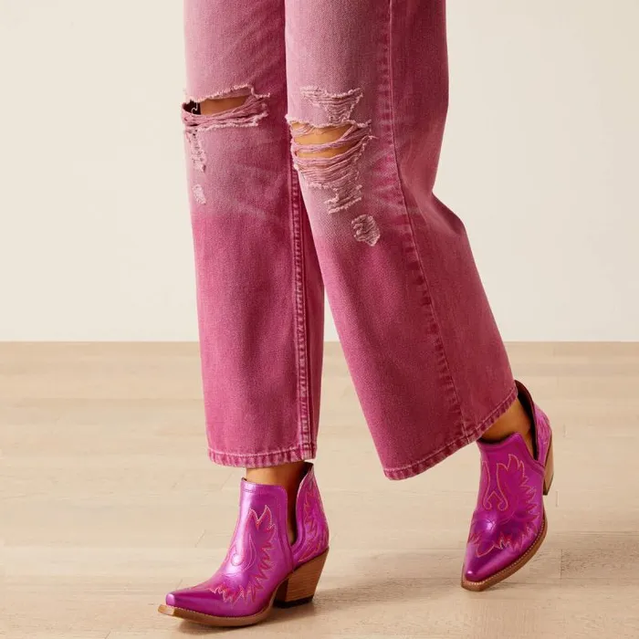 Women Denim Ariat Ultra High Rise Tomboy Wide Pink Women Denim Ariat Ultra High Rise Tomboy Wide Pink