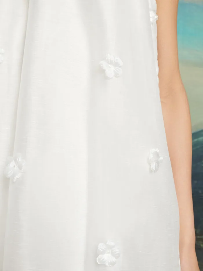 Women DREAM Cali Flower Mini Dress Pearl White Sister Jane Dresses