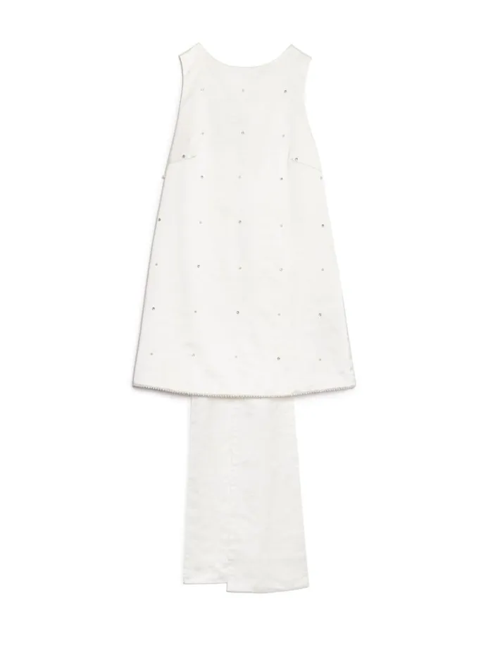 Women DREAM Evermore Embellished Bow Dress Pearled Ivory Sister Jane Dresses