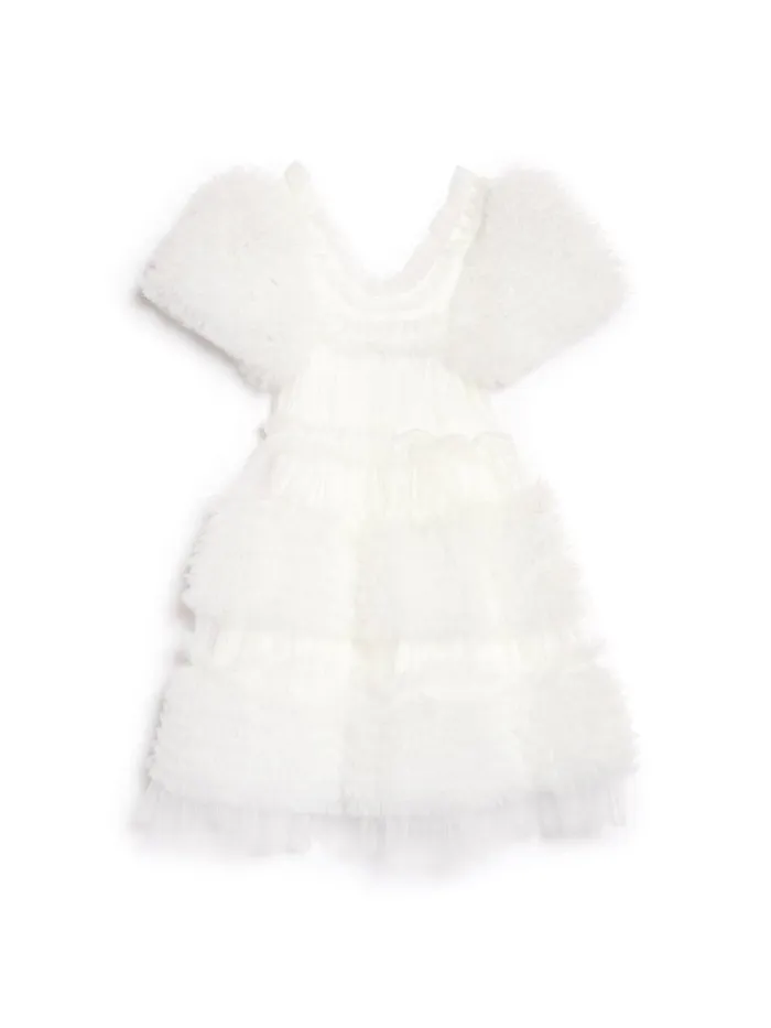 Women DREAM Fey Tulle Ruffle Dress True White Sister Jane Dresses
