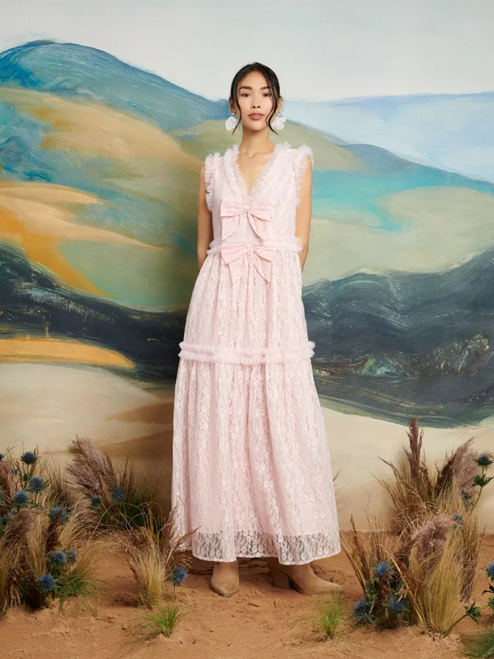 Women DREAM Filly Lace Midi Dress Rose Pink Sister Jane Dresses