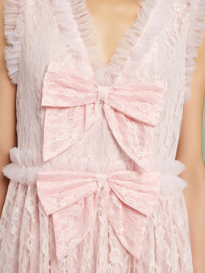 Women DREAM Filly Lace Midi Dress Rose Pink Sister Jane Dresses