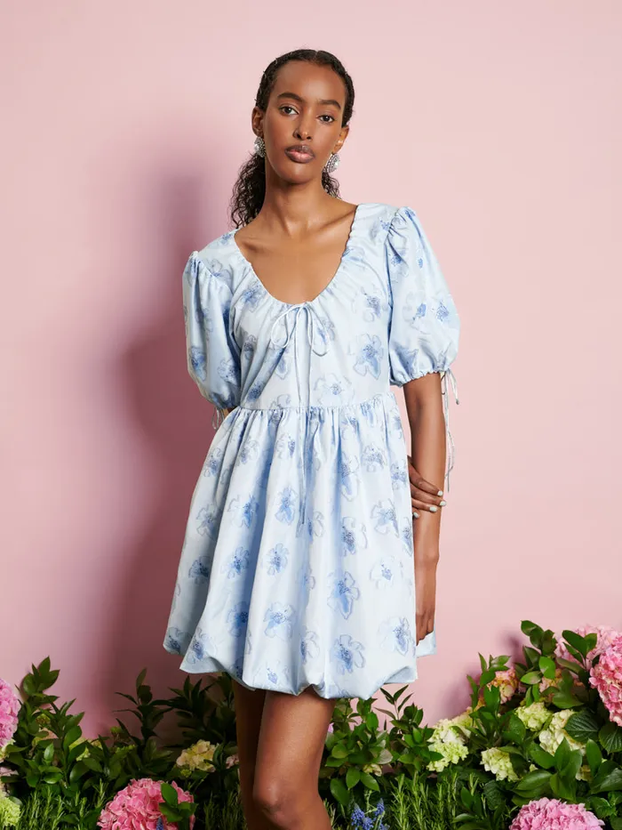 Women DREAM Lily Floral Mini Dress Cornflower Blue Sister Jane Dresses
