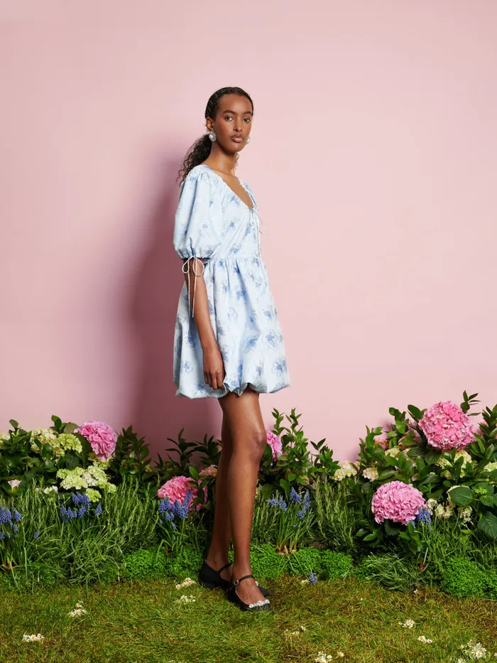 Women DREAM Lily Floral Mini Dress Cornflower Blue Sister Jane Dresses