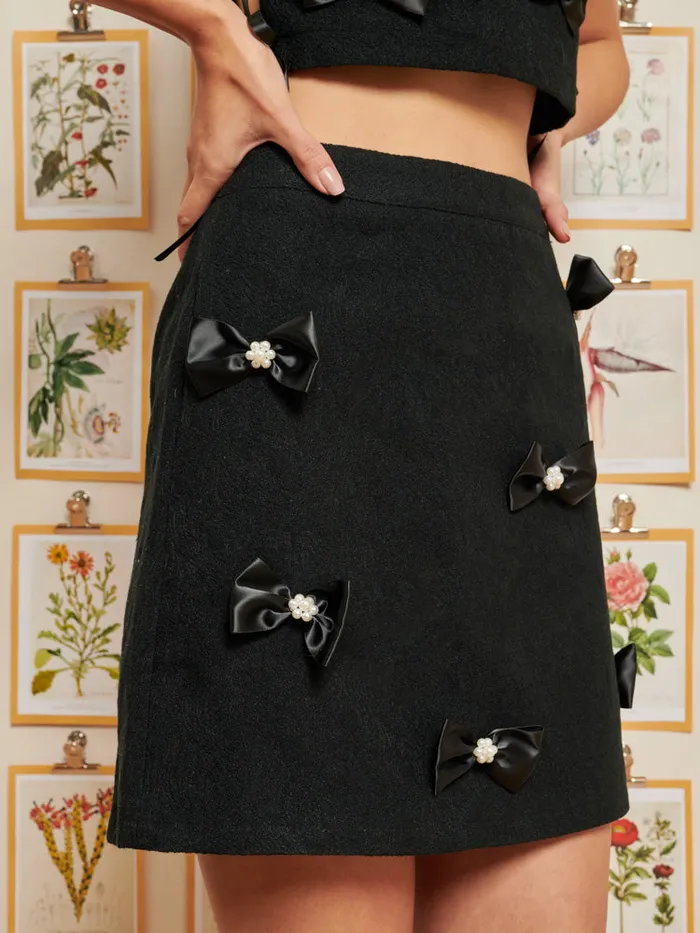 Women DREAM Little Things Mini Skirt Ebony Black Sister Jane Bottoms