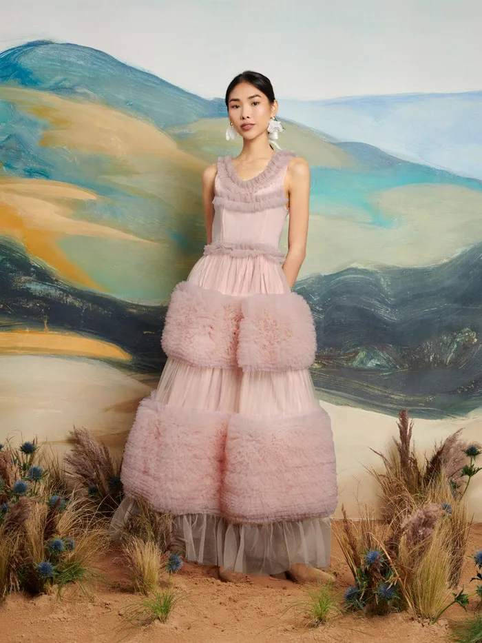 Women DREAM Montana Tulle Midi Dress Blush Pink Sister Jane Dresses