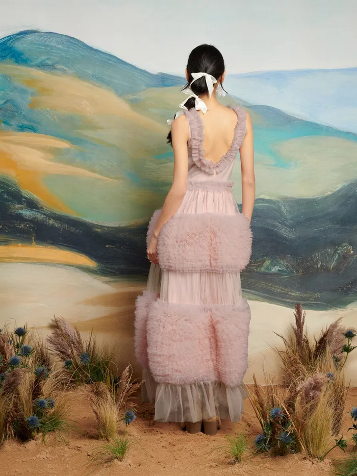 Women DREAM Montana Tulle Midi Dress Blush Pink Sister Jane Dresses