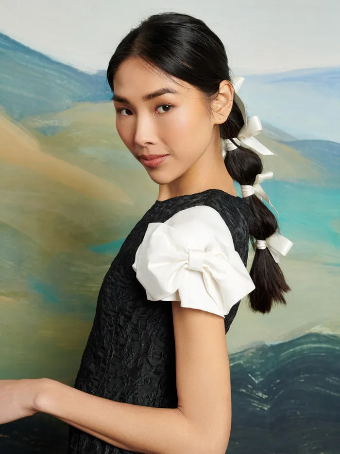 Women DREAM Paddock Jacquard Mini Dress Coal Black Sister Jane Dresses