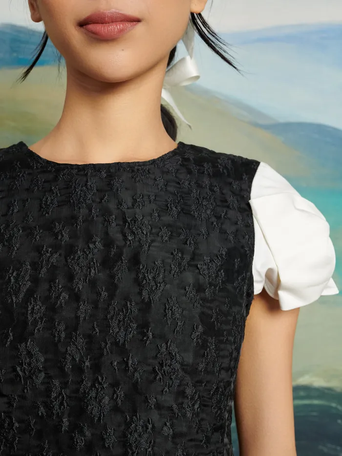 Women DREAM Paddock Jacquard Mini Dress Coal Black Sister Jane Dresses