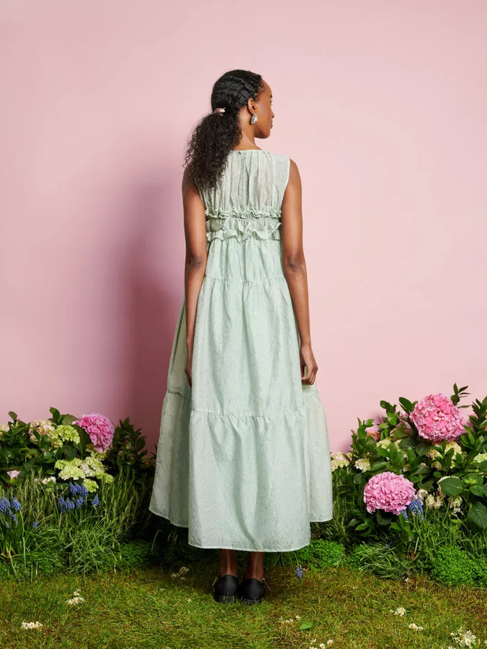 Women DREAM Perdita Organza Midi Dress Sage Green Sister Jane Dresses
