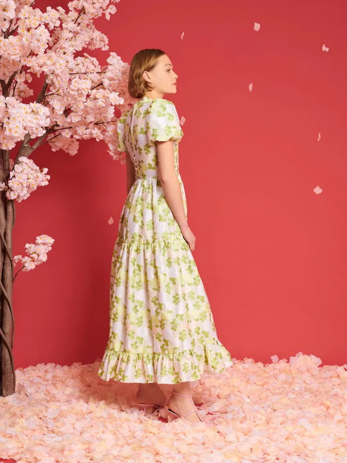 Women DREAM Picnic Jacquard Maxi Dress Pastel Green U0026 Ivory Sister Jane Dresses
