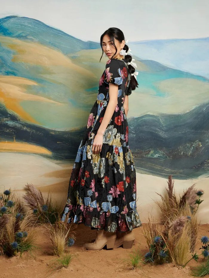 Women DREAM Poetic Jacquard Midi Dress Multicolor Sister Jane Dresses