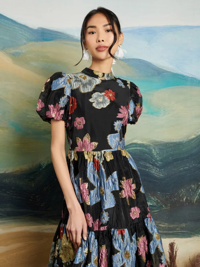 Women DREAM Poetic Jacquard Midi Dress Multicolor Sister Jane Dresses