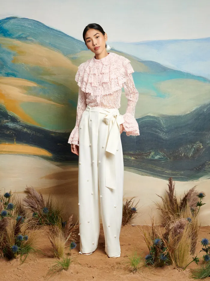 Women DREAM Polo Pearl Trousers Vintage Cream Sister Jane Bottoms