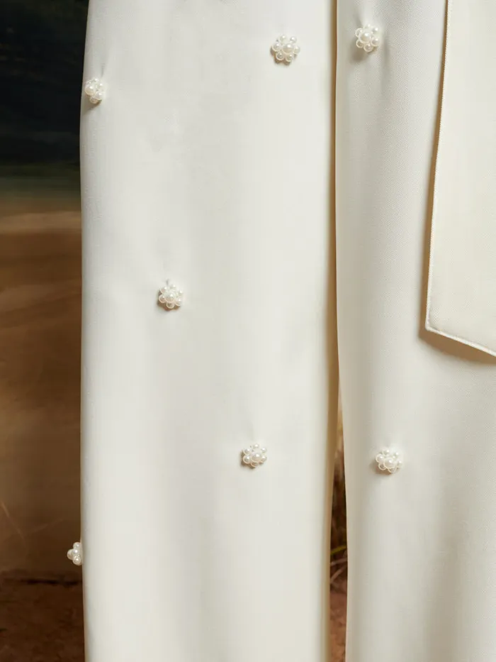 Women DREAM Polo Pearl Trousers Vintage Cream Sister Jane Bottoms