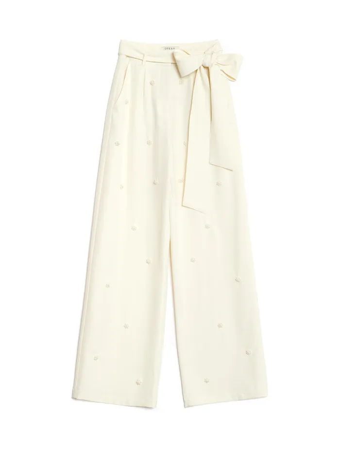 Women DREAM Polo Pearl Trousers Vintage Cream Sister Jane Bottoms