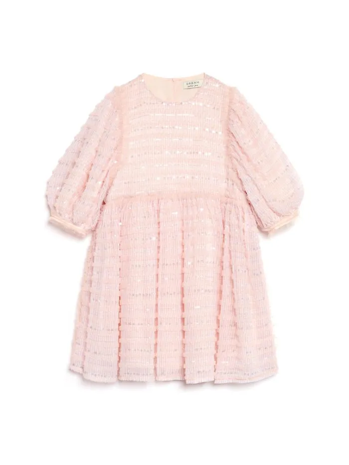 Women DREAM Rhubarb Sequin Mini Dress Baby Pink Sister Jane Dresses