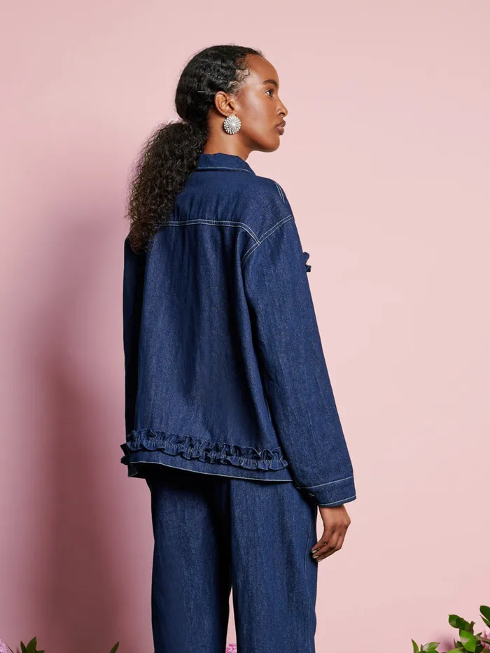 Women DREAM Rosie Denim Embroidery Jacket Raw Denim Sister Jane Jackets