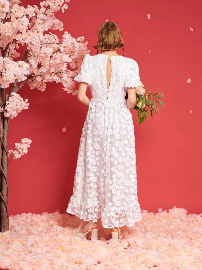 Women DREAM Swan Sequin Maxi Dress Crystal White Sister Jane Dresses