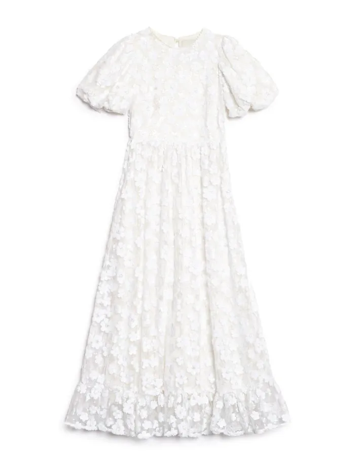 Women DREAM Swan Sequin Maxi Dress Crystal White Sister Jane Dresses